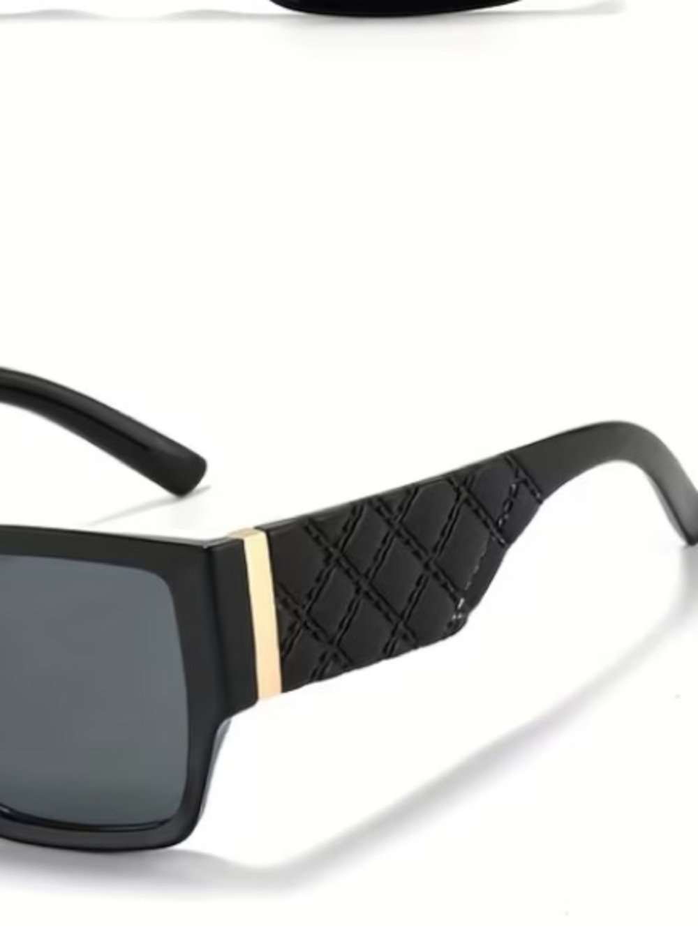 LUXURY LOOK Quilted Square Sunglass Women Sun Glasses Eyewear Fashion - Picture 5 of 5